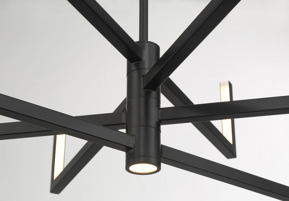 George Kovacs P1478-66A-L LED Chandelier, Coal