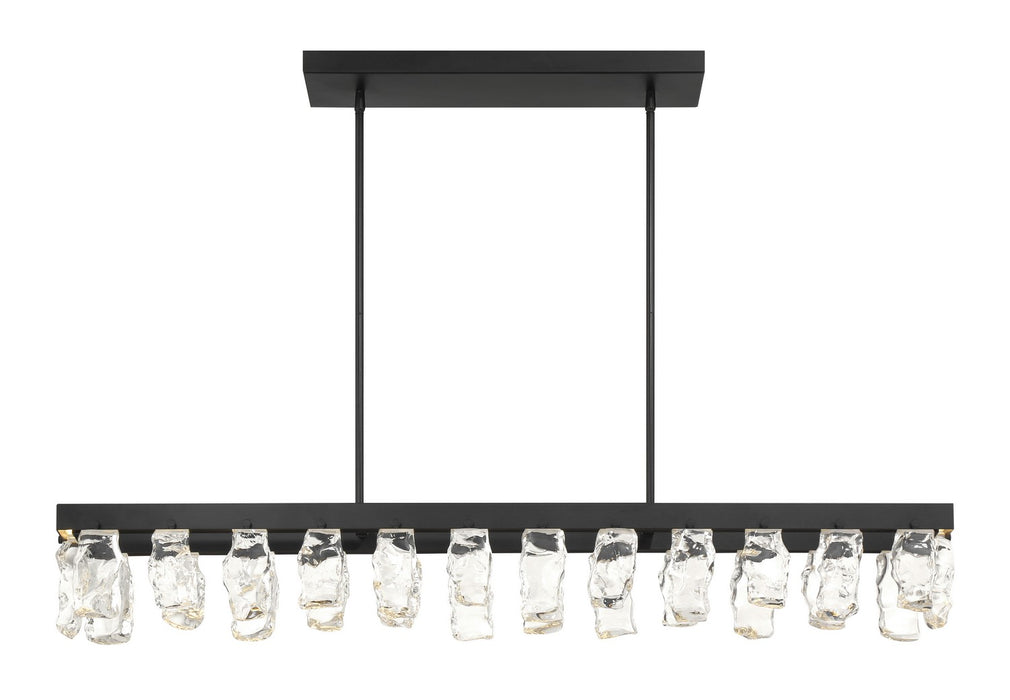 George Kovacs P1498-66A-L LED Island Pendant, Coal