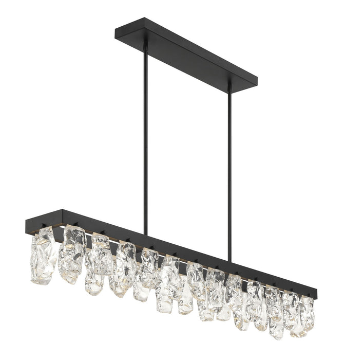 George Kovacs P1498-66A-L LED Island Pendant, Coal