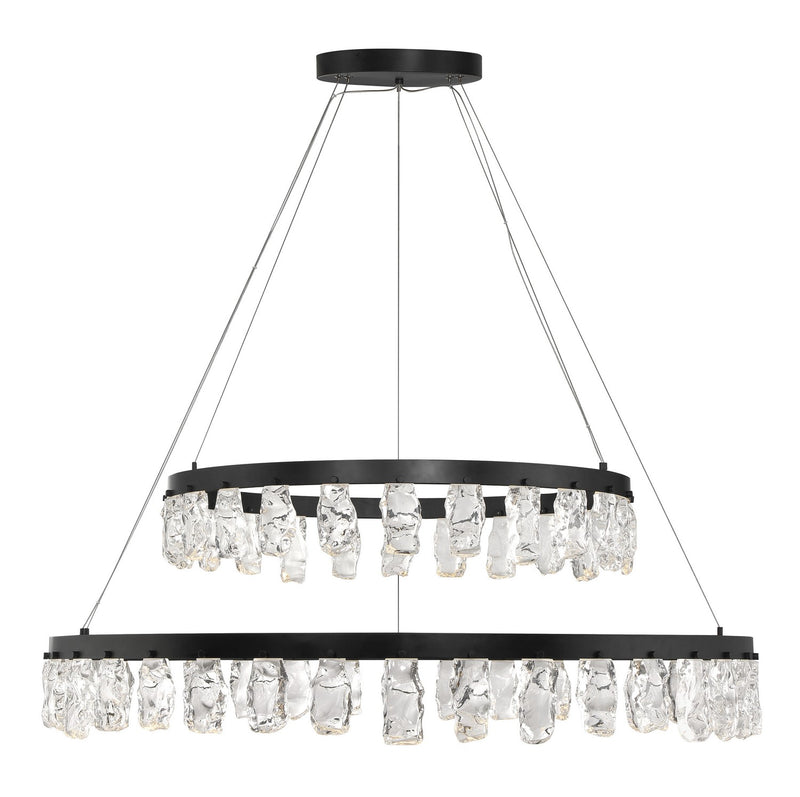 George Kovacs P1499-66A-L LED Chandelier, Coal