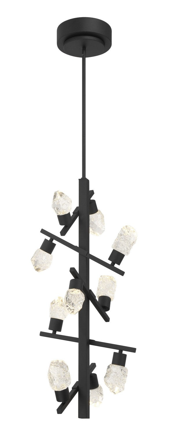George Kovacs P1536-066-L LED Foyer Pendant, Sand Coal