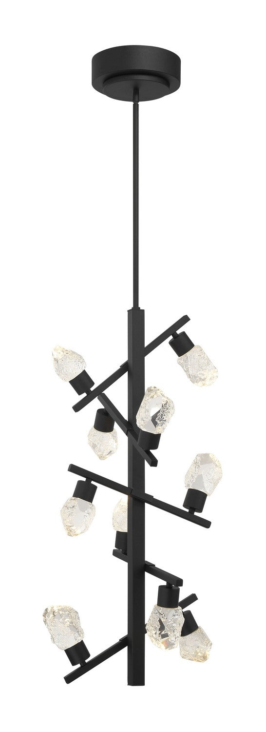 George Kovacs P1536-066-L LED Foyer Pendant, Sand Coal