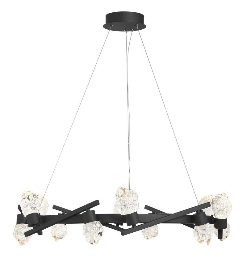 George Kovacs P1537-066-L LED Chandelier, Sand Coal