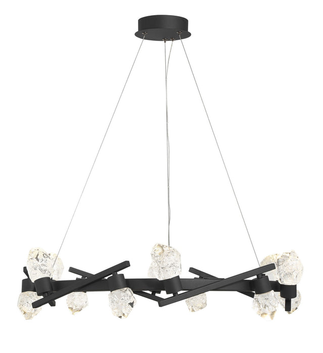George Kovacs P1537-066-L LED Chandelier, Sand Coal
