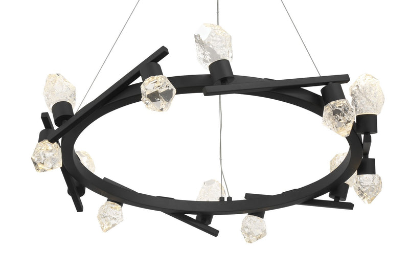 George Kovacs P1537-066-L LED Chandelier, Sand Coal