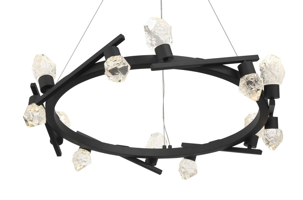 George Kovacs P1537-066-L LED Chandelier, Sand Coal
