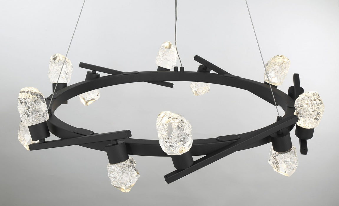 George Kovacs P1537-066-L LED Chandelier, Sand Coal
