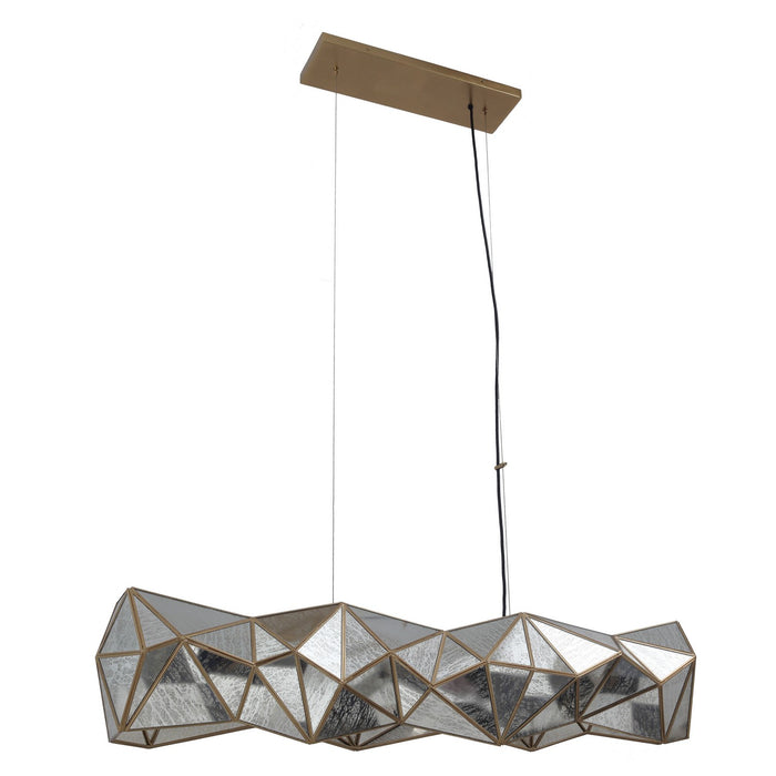 Metropolitan N1696-863 Six Light Island Pendant, Artisan Brass
