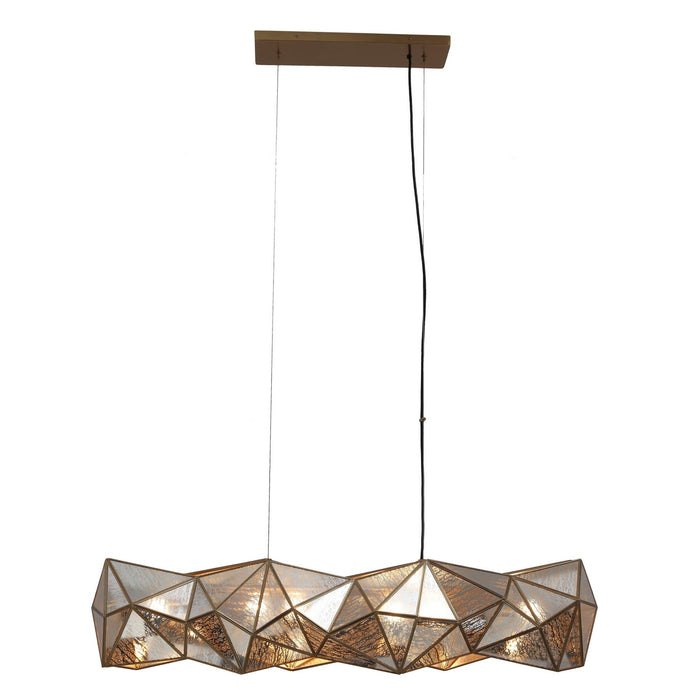 Metropolitan N1696-863 Six Light Island Pendant, Artisan Brass
