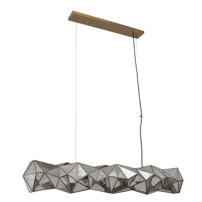 Metropolitan N1697-863 Eight Light Island Pendant, Artisan Brass