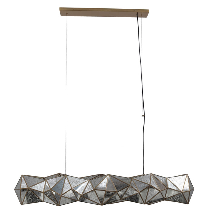 Metropolitan N1697-863 Eight Light Island Pendant, Artisan Brass