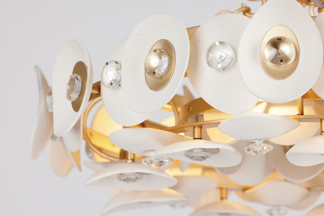 Metropolitan N1863-760 Three Light Semi Flush Mount, Fawn Gold
