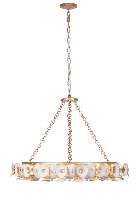 Metropolitan N1865-760 Ten Light Pendant, Fawn Gold