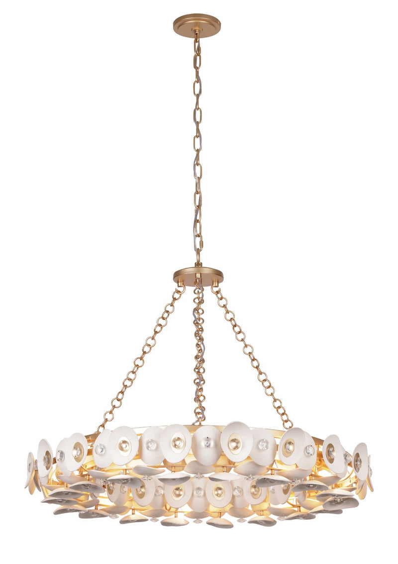 Metropolitan N1865-760 Ten Light Pendant, Fawn Gold