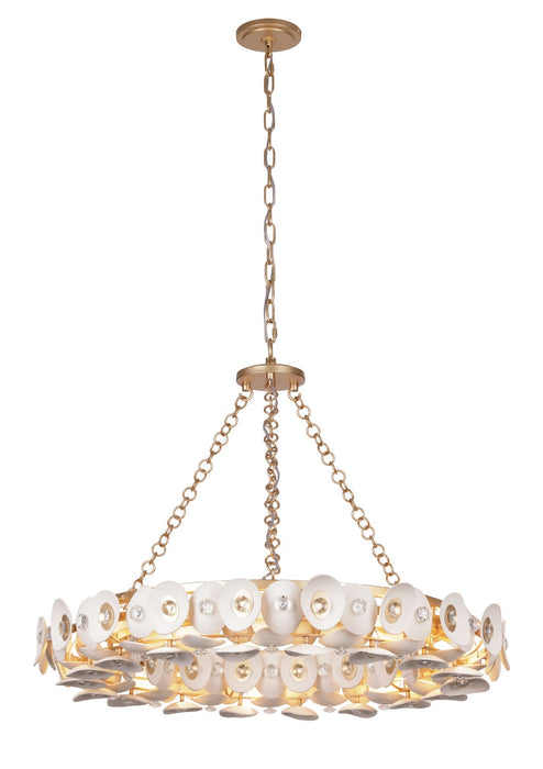 Metropolitan N1865-760 Ten Light Pendant, Fawn Gold