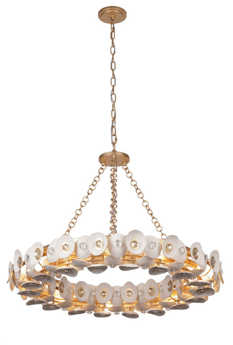 Metropolitan N1865-760 Ten Light Pendant, Fawn Gold