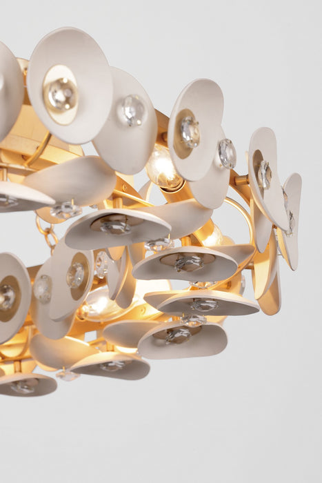 Metropolitan N1865-760 Ten Light Pendant, Fawn Gold