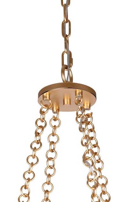 Metropolitan N1866-760 12 Light Foyer Pendant, Fawn Gold