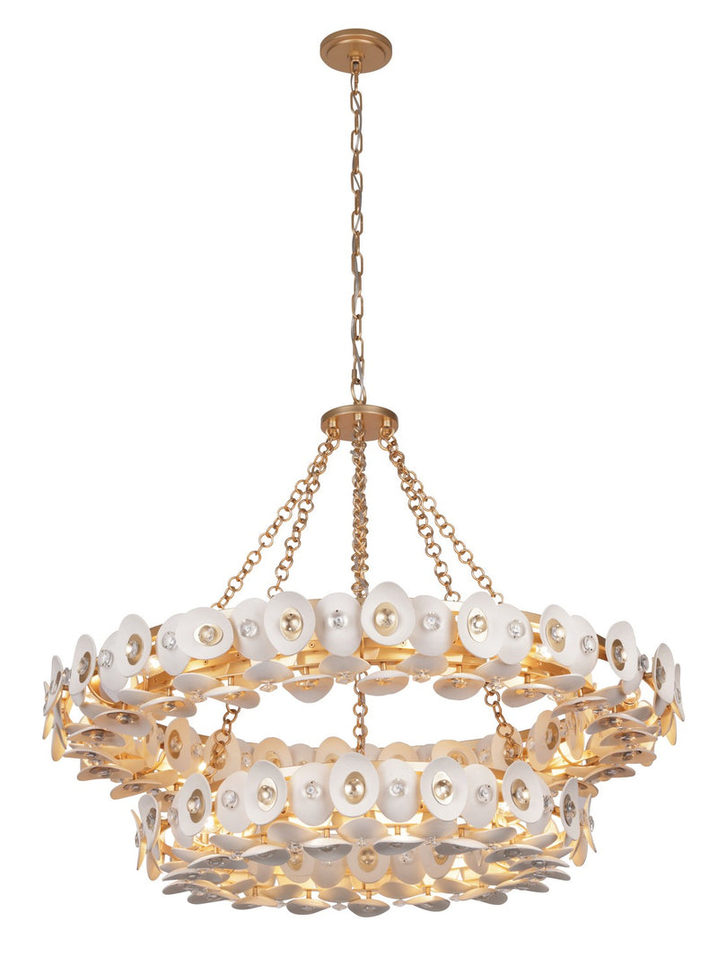Metropolitan N1868-760 22 Light Chandelier, Fawn Gold