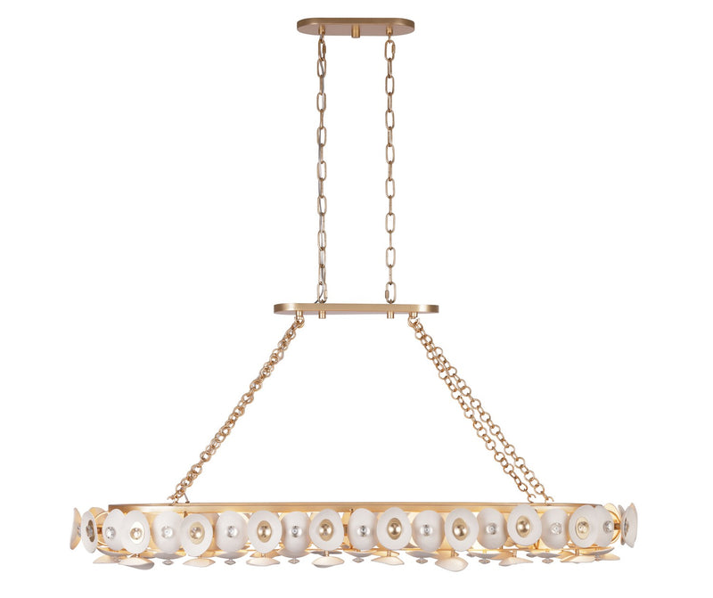 Metropolitan N1869-760 14 Light Island Pendant, Fawn Gold