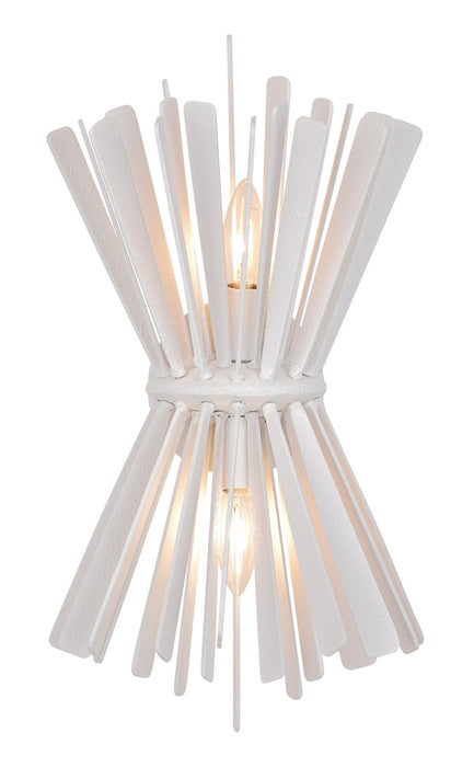 Metropolitan N1902-792 Two Light Wall Sconce, Piastra White