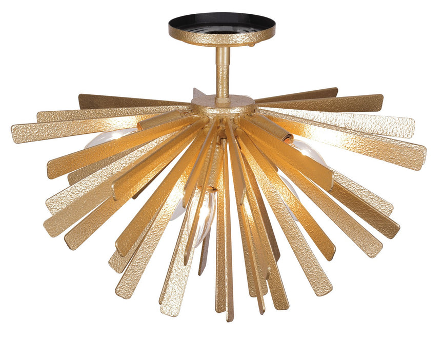 Metropolitan N1906-785 Six Light Flush Mount, Piastra Gold
