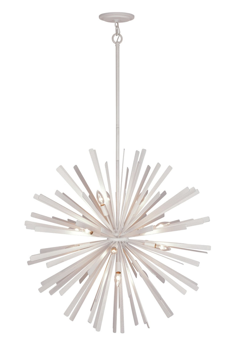 Metropolitan N1908-792 16 Light Pendant, Piastra White