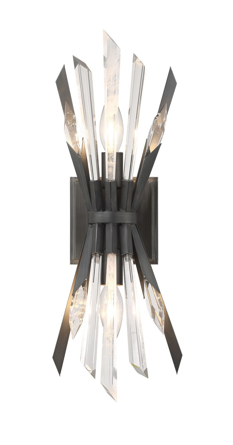 Metropolitan N1942-766 Two Light Wall Sconce, Midnight Graphite