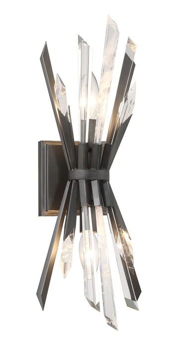 Metropolitan N1942-766 Two Light Wall Sconce, Midnight Graphite