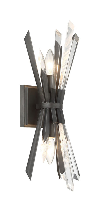 Metropolitan N1942-766 Two Light Wall Sconce, Midnight Graphite