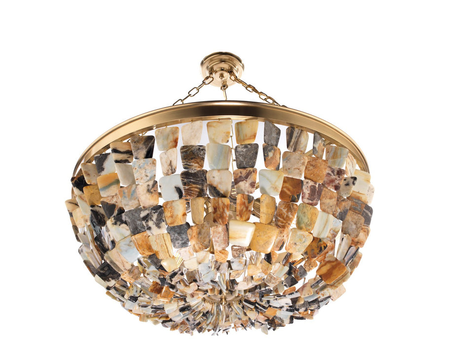 Metropolitan N9631 Eight Light Pendant, Brass