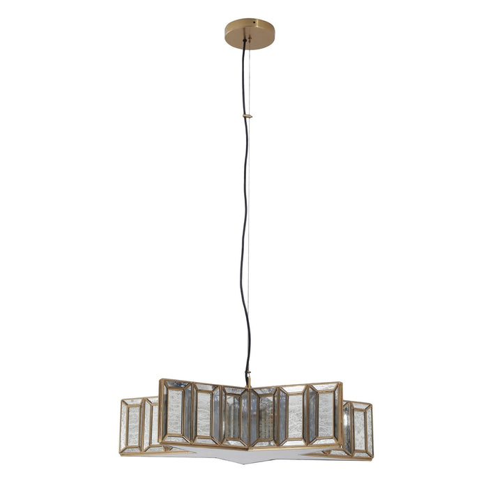 Minka-Lavery 2192-863 Five Light Pendant, Artisan Brass