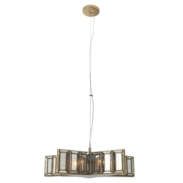 Minka-Lavery 2192-863 Five Light Pendant, Artisan Brass