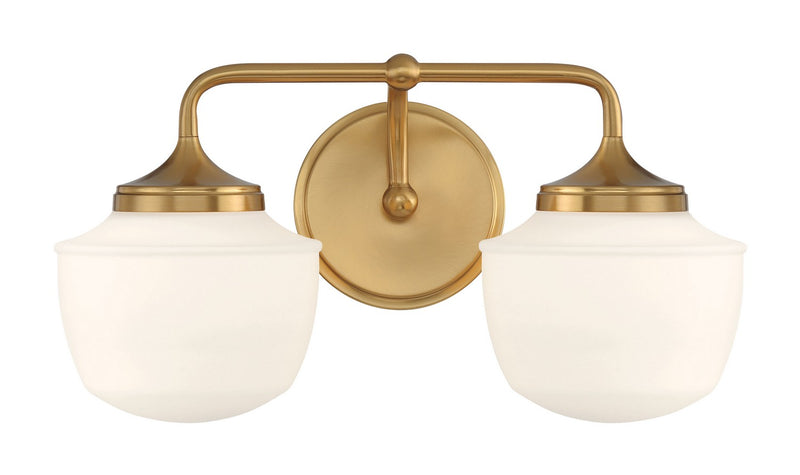 Minka-Lavery 2572-575 Two Light Bath Vanity, Antique Noble Brass