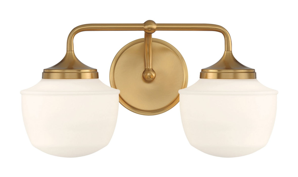 Minka-Lavery 2572-575 Two Light Bath Vanity, Antique Noble Brass