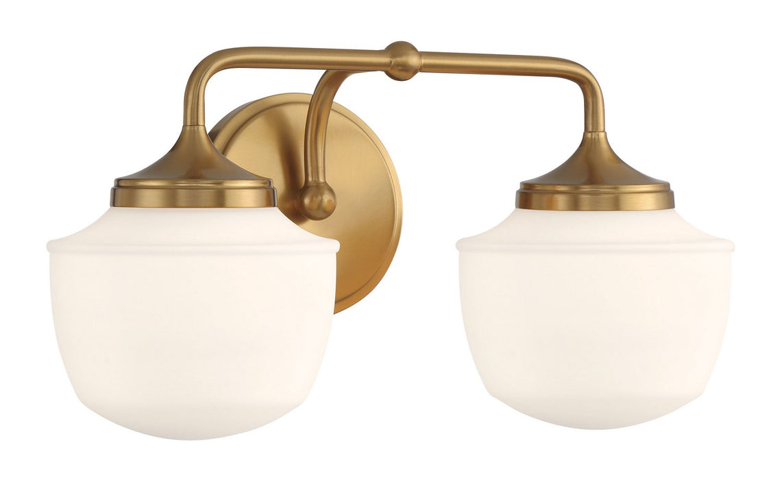 Minka-Lavery 2572-575 Two Light Bath Vanity, Antique Noble Brass