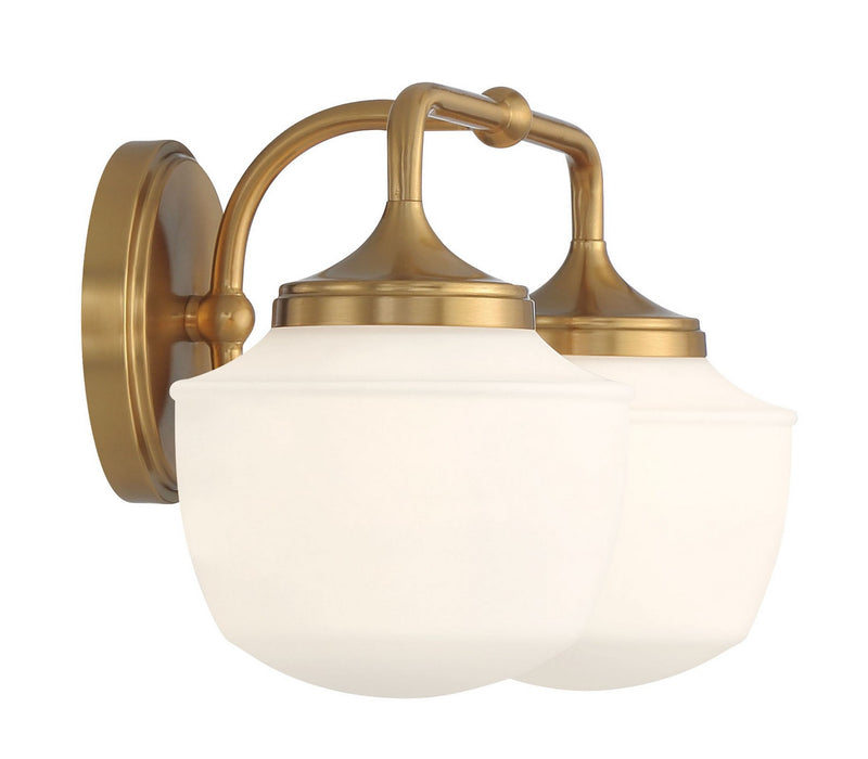 Minka-Lavery 2572-575 Two Light Bath Vanity, Antique Noble Brass