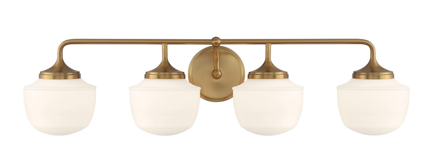 Minka-Lavery 2574-575 Four Light Bath Vanity, Antique Noble Brass