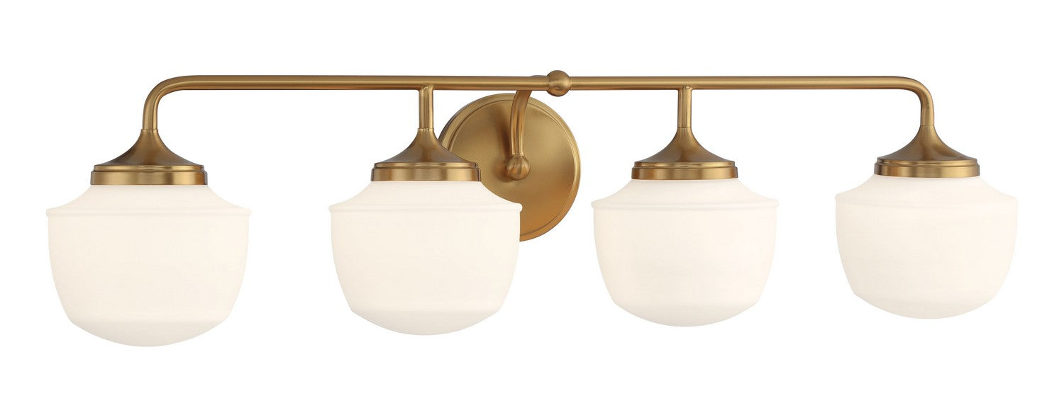 Minka-Lavery 2574-575 Four Light Bath Vanity, Antique Noble Brass