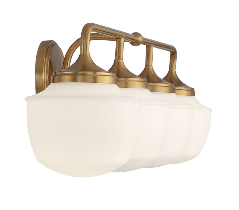 Minka-Lavery 2574-575 Four Light Bath Vanity, Antique Noble Brass