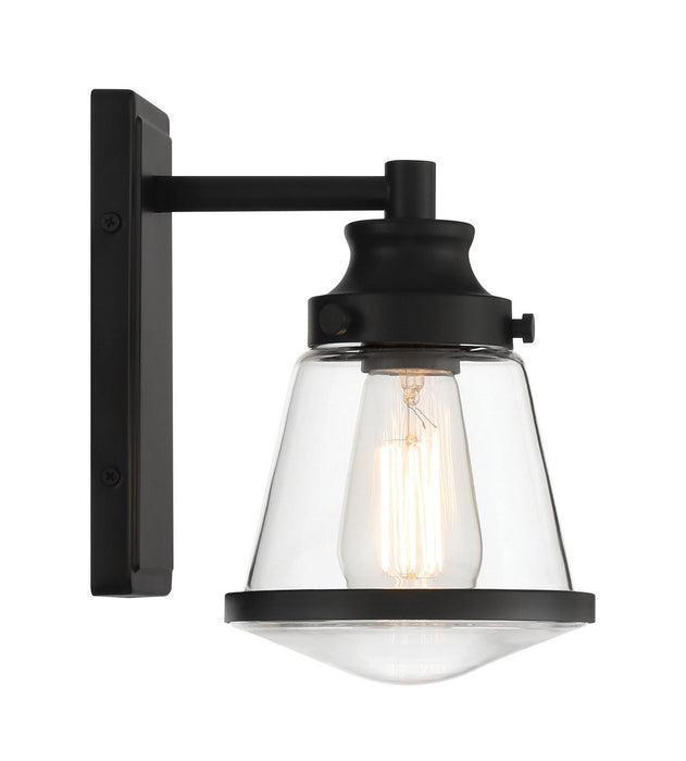 Minka-Lavery 2581-66A One Light Bath Vanity, Coal