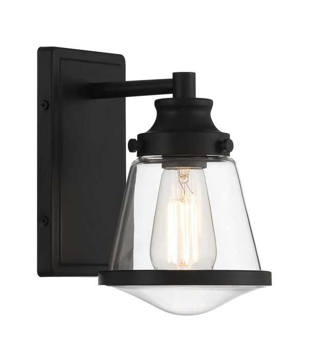 Minka-Lavery 2581-66A One Light Bath Vanity, Coal
