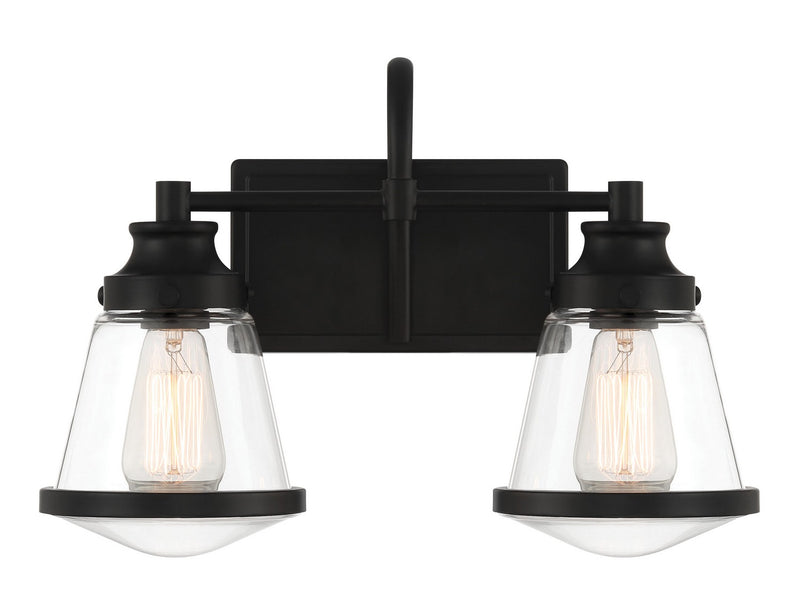Minka-Lavery 2582-66A Two Light Bath Vanity, Coal