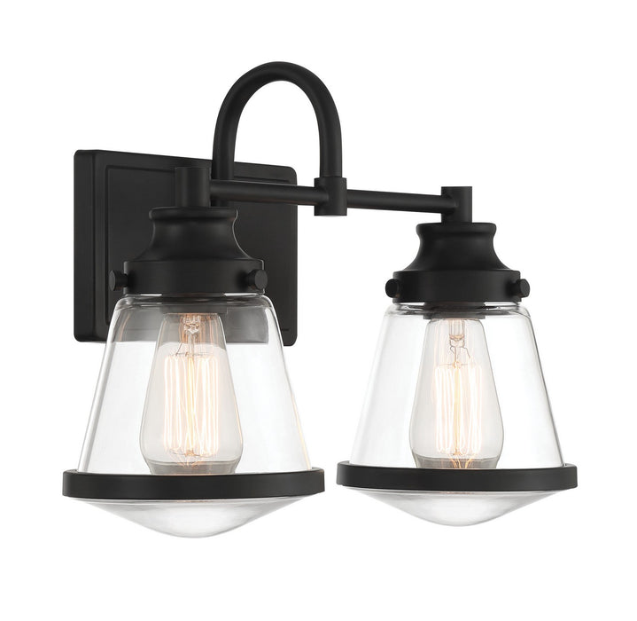 Minka-Lavery 2582-66A Two Light Bath Vanity, Coal
