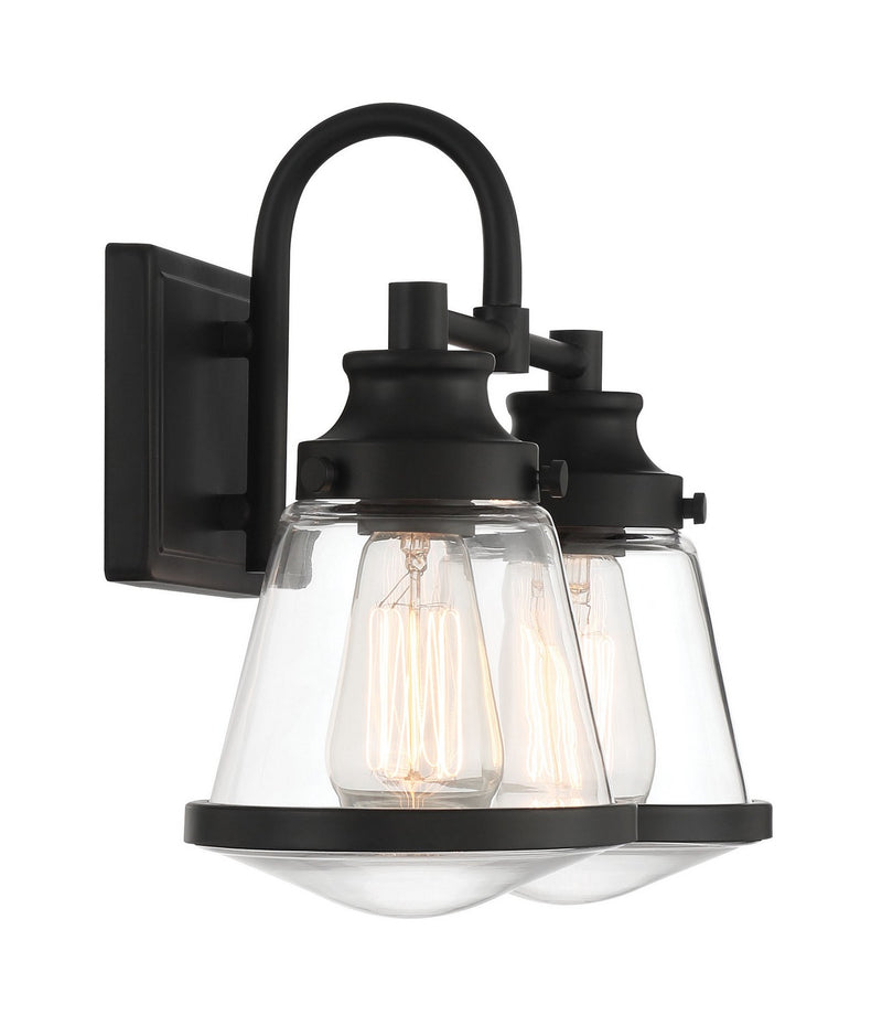 Minka-Lavery 2582-66A Two Light Bath Vanity, Coal