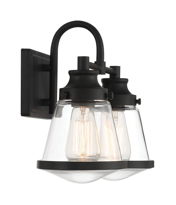 Minka-Lavery 2582-66A Two Light Bath Vanity, Coal