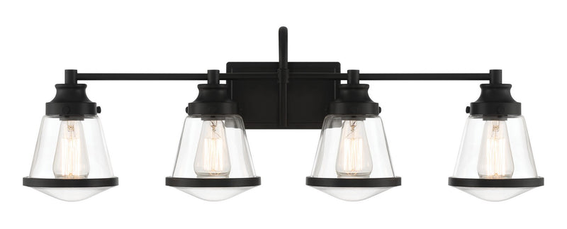 Minka-Lavery 2584-66A Four Light Bath Vanity, Coal