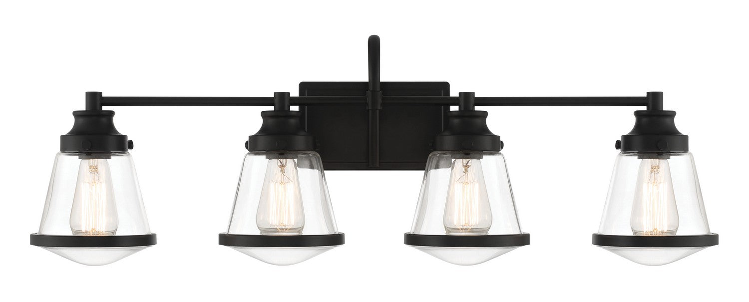 Minka-Lavery 2584-66A Four Light Bath Vanity, Coal