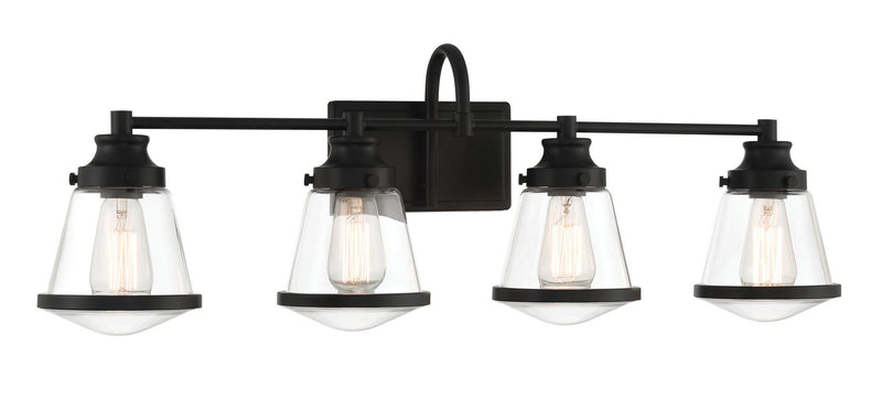 Minka-Lavery 2584-66A Four Light Bath Vanity, Coal