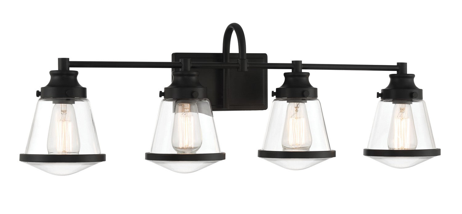 Minka-Lavery 2584-66A Four Light Bath Vanity, Coal